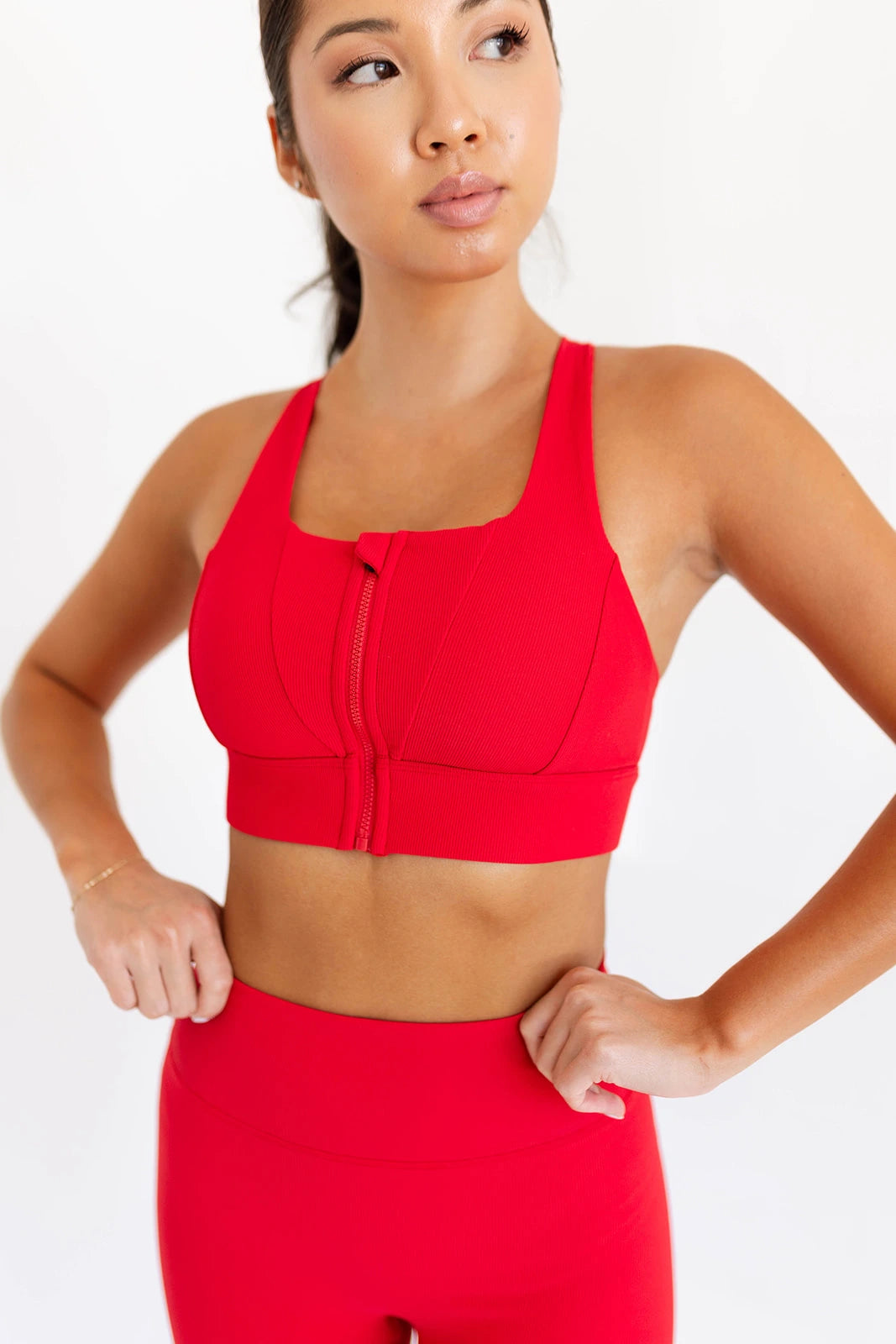 Ribbed High Support Bra