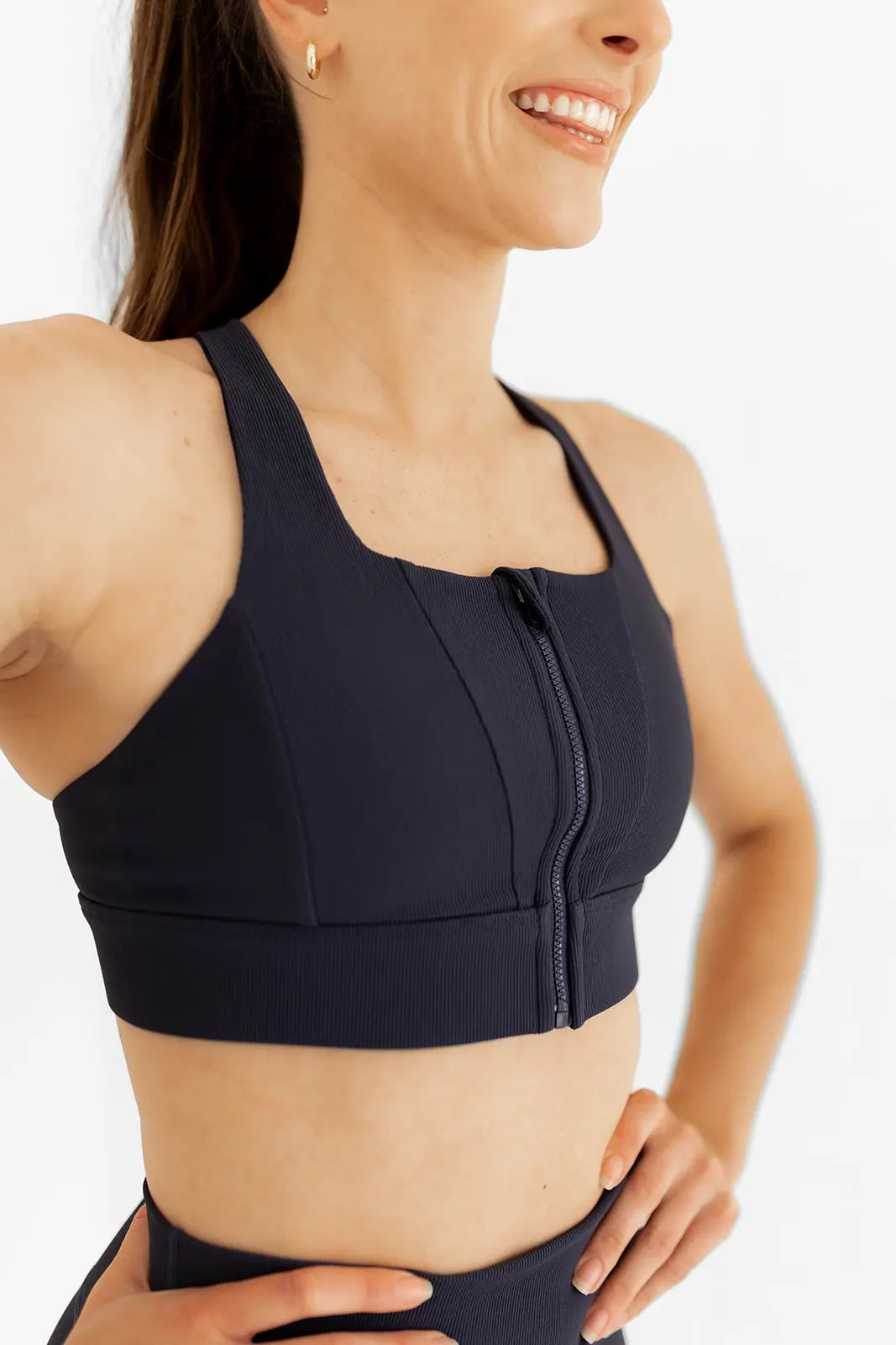 Ribbed High Support Bra