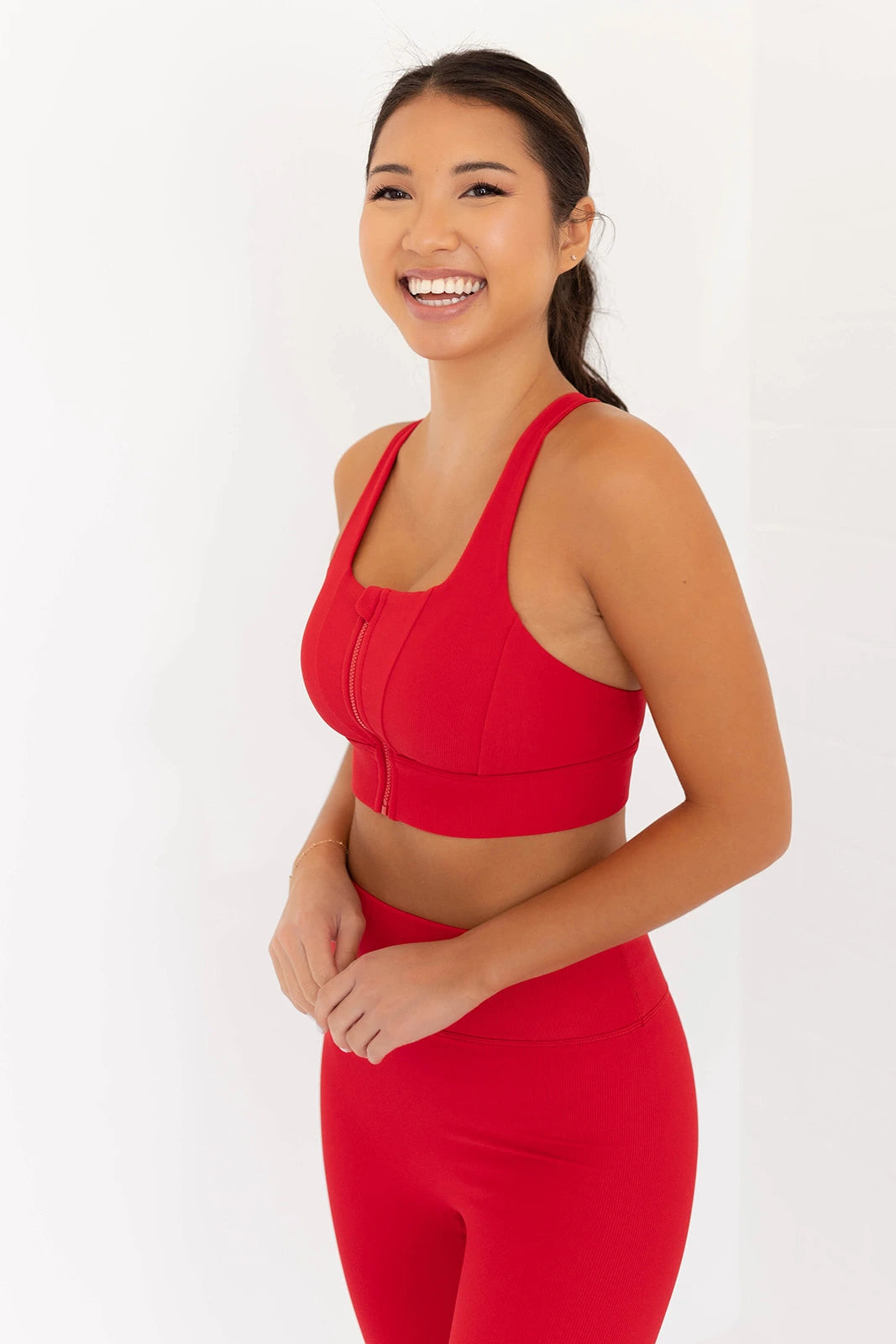 Ribbed High Support Bra