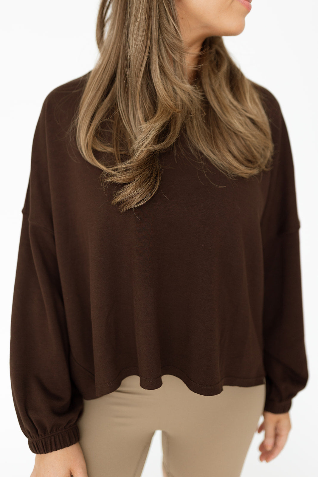 Cocoa Brown Comfy Pullover Cozy and Cute