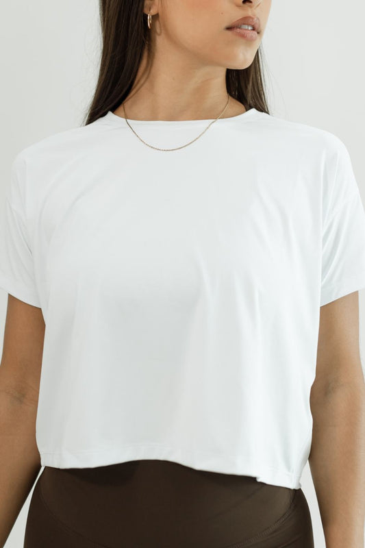 Flight Tee: Cropped Workout Tee